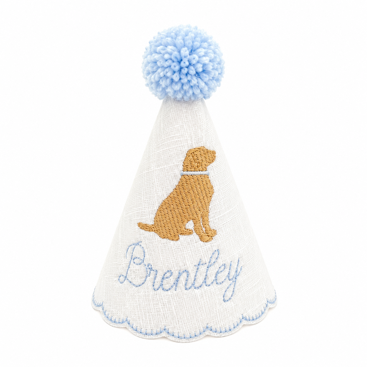 Puppy Party Hat | Blue Personalized Keepsake Party Hat