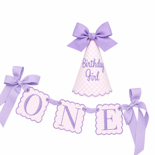 A Pink Gingham First Birthday Party