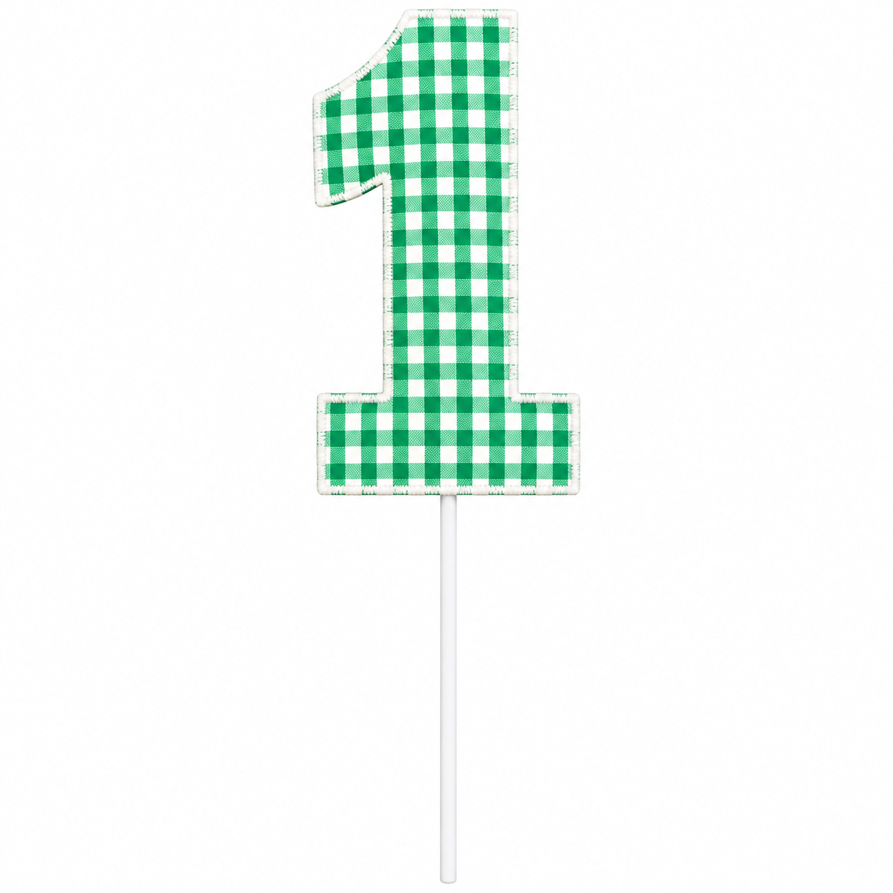 Gingham Cake Topper | Heirloom First Birthday Keepsake
