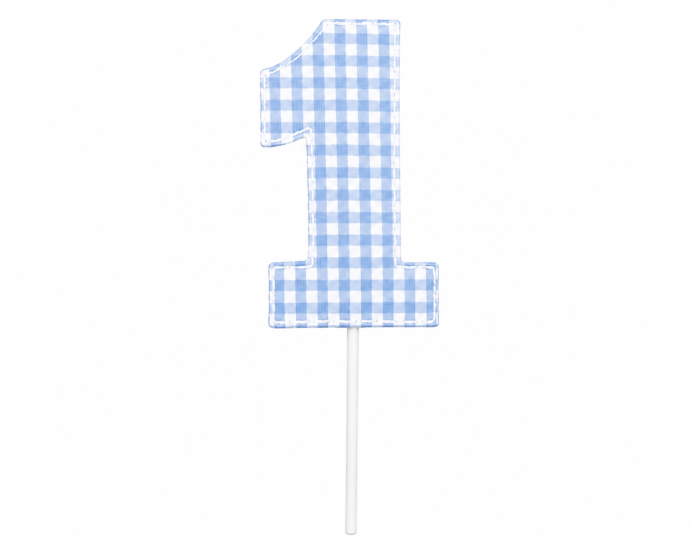 Gingham Cake Topper | Heirloom First Birthday Keepsake