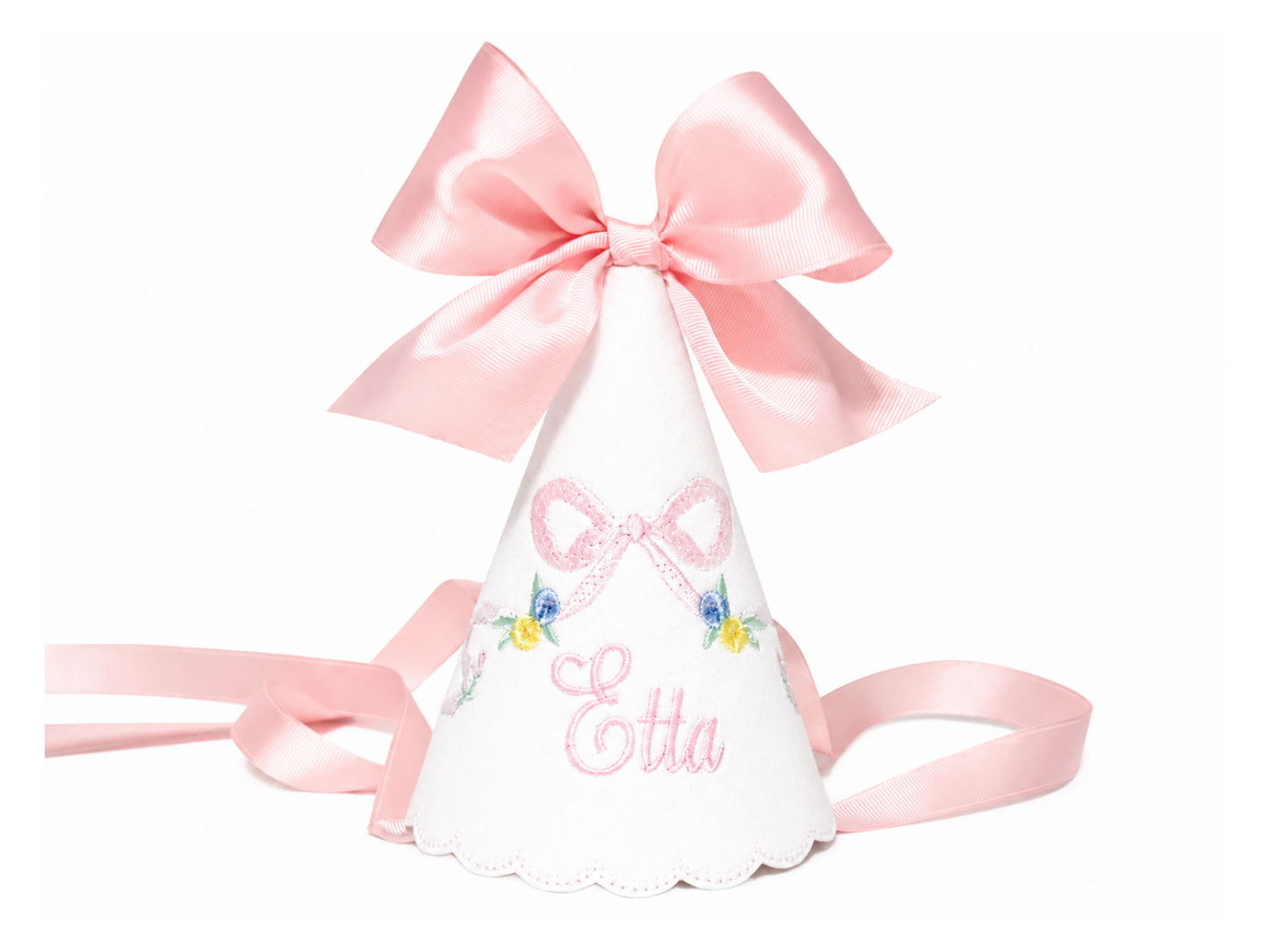 Etta 2-Piece Hat and Bib Set | 2-Piece Heirloom Birthday Set