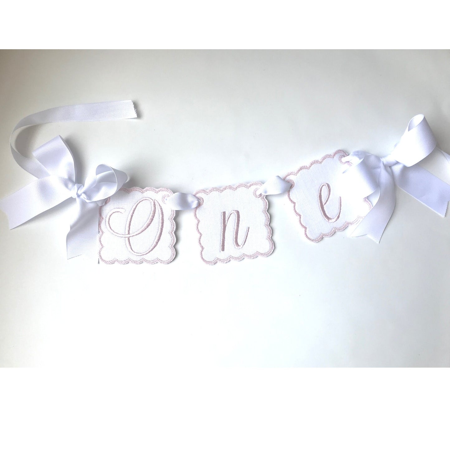 Blush Pink ONE High Chair Banner