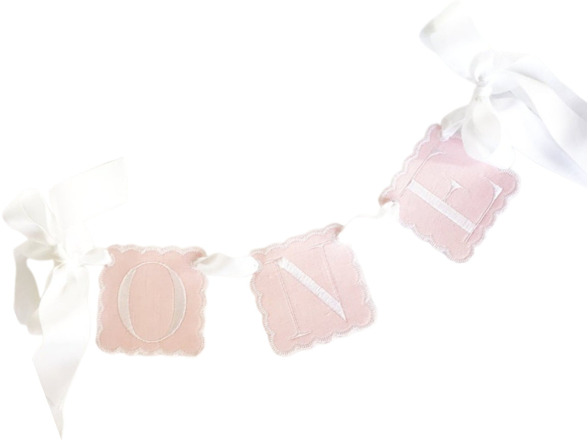 Classic Pink Keepsake Highchair Banner I ONE Banner I Pink Baby Girl Banner I Ready to Ship Quick Ship Banner I Birthday Banner