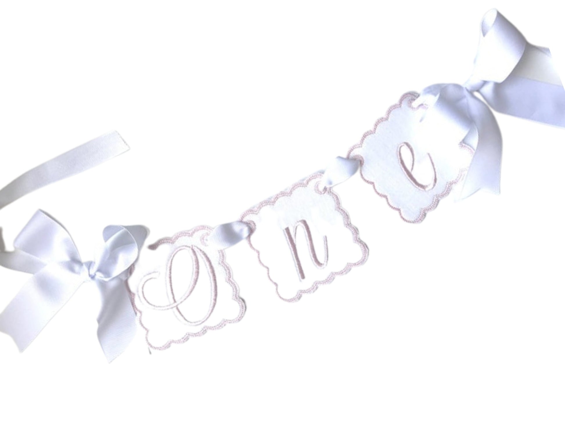 Blush Pink ONE High Chair Banner