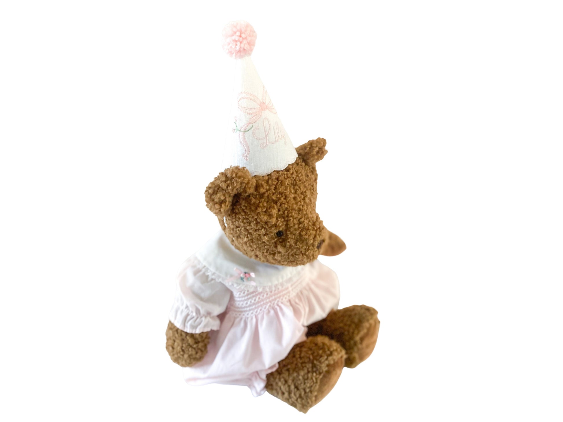 Imogen Heirloom Bows and Blooms Keepsake Party Hat I Floral Birthday Party Hat I Rose Party Hat I Baby's 1st Birthday Party Hat