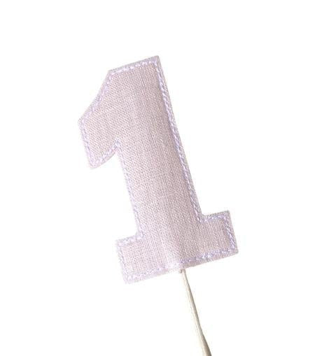 Classic Pink Keepsake 3 pc Birthday Set I Pink White Birthday Party Hat Highchair Banner Cake Topper I Baby's 1st Birthday Party
