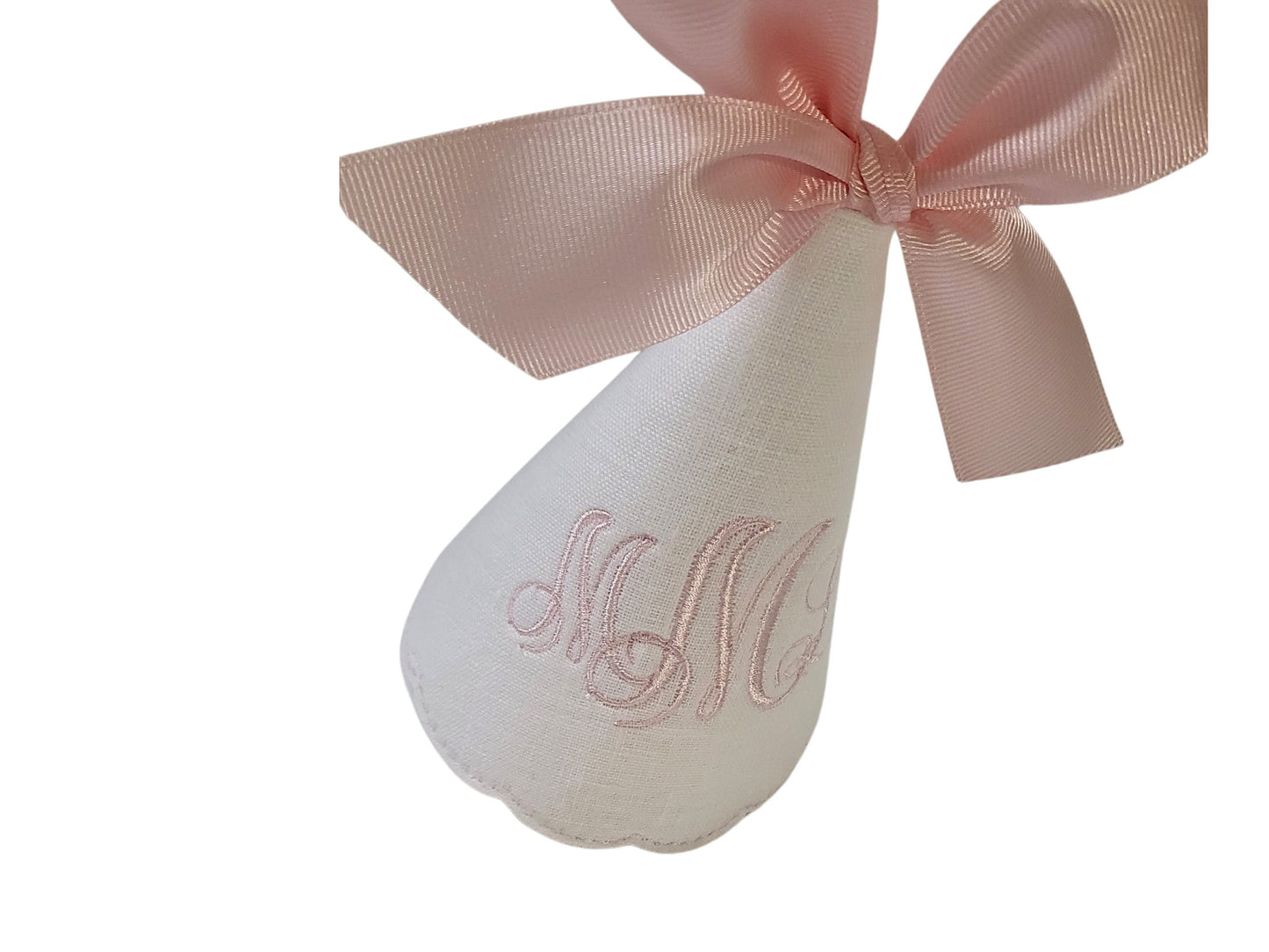 Blush Triple Monogram Party Hat