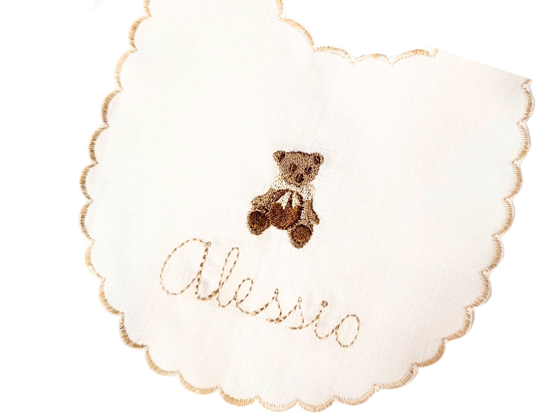 Story Book Bear Bib I Baby's 1st Birthday Bib I Cake Smash Bib I Monogrammed Bib I Personalized Baby Bib