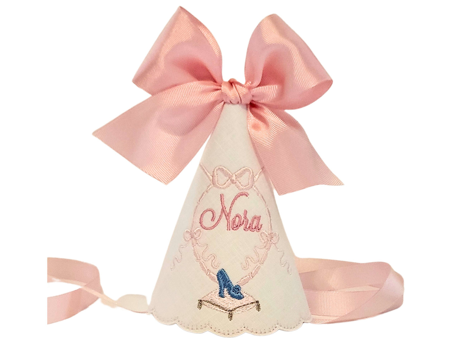 Cinderella Party Hat, Personalized Princess Birthday Party Hat, Monogrammed Cinderella Keepsake Party Hat, Princess Party Hat