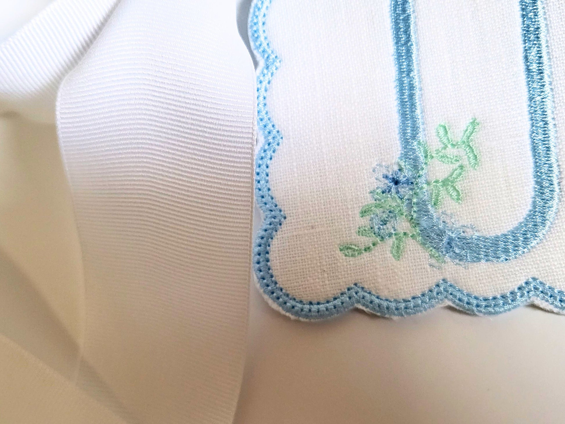 August Southern Floral Highchair Banner I ONE banner I Blue Party Banner I Blue White Birthday Banner I Blue Floral Bunting I Classic Baby