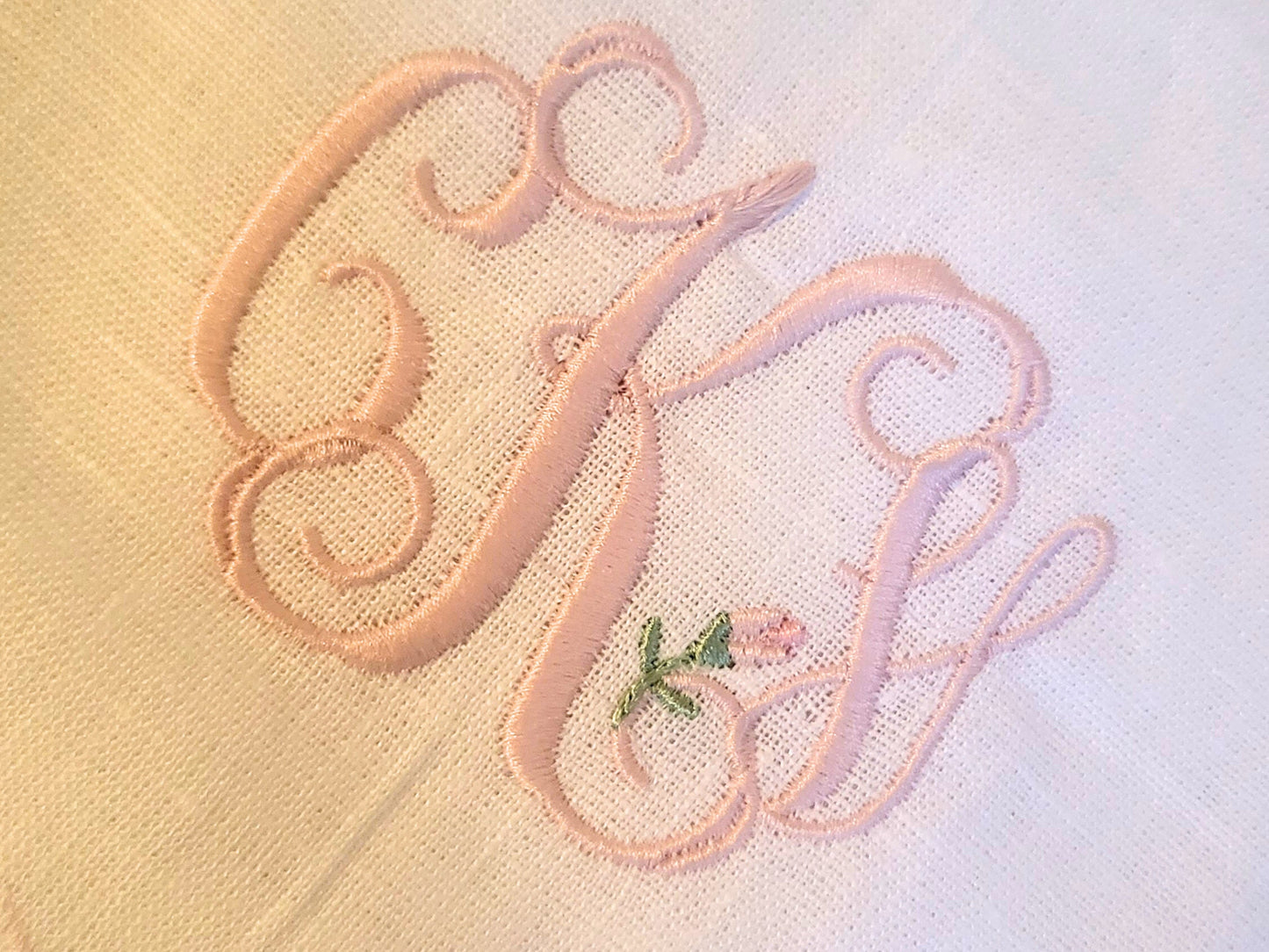 Clara Rosette Heirloom Bib I Cake Smash Bib I Monogrammed Bib I Personalized Baby Bib