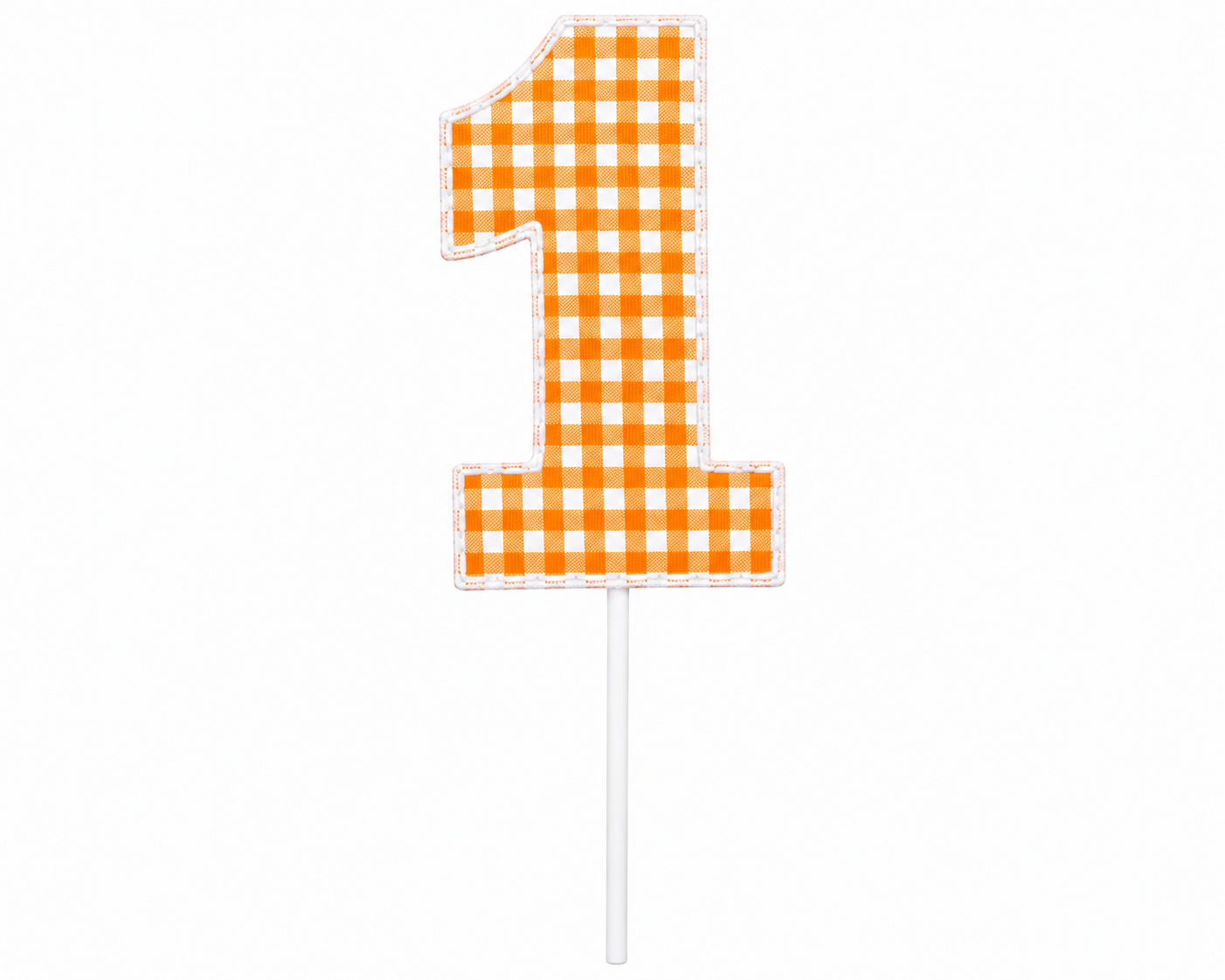 Gingham Cake Topper | Heirloom First Birthday Keepsake