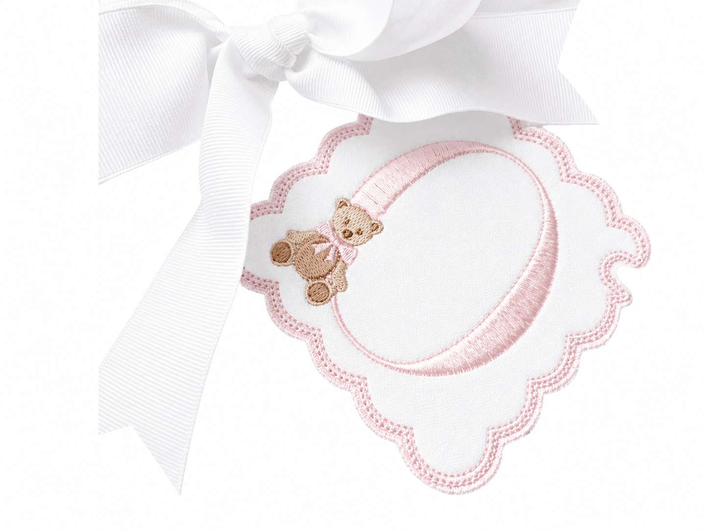 Teddy Bear Pink ONE Banner | Heirloom First Birthday High Chair Banner