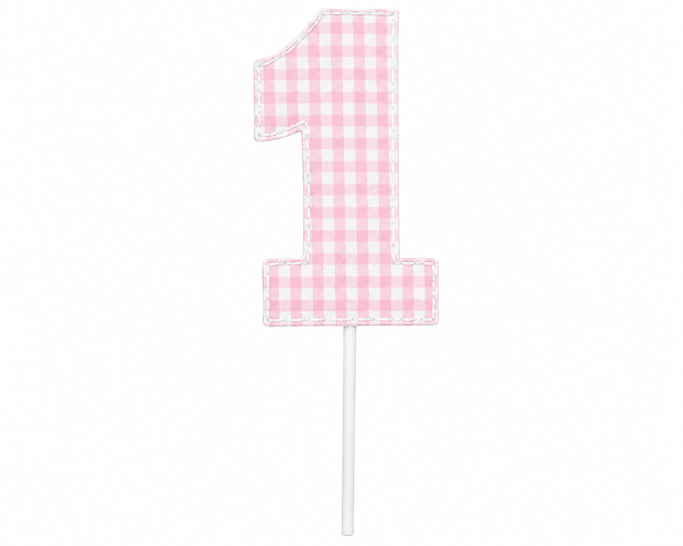 Gingham Cake Topper | Heirloom First Birthday Keepsake