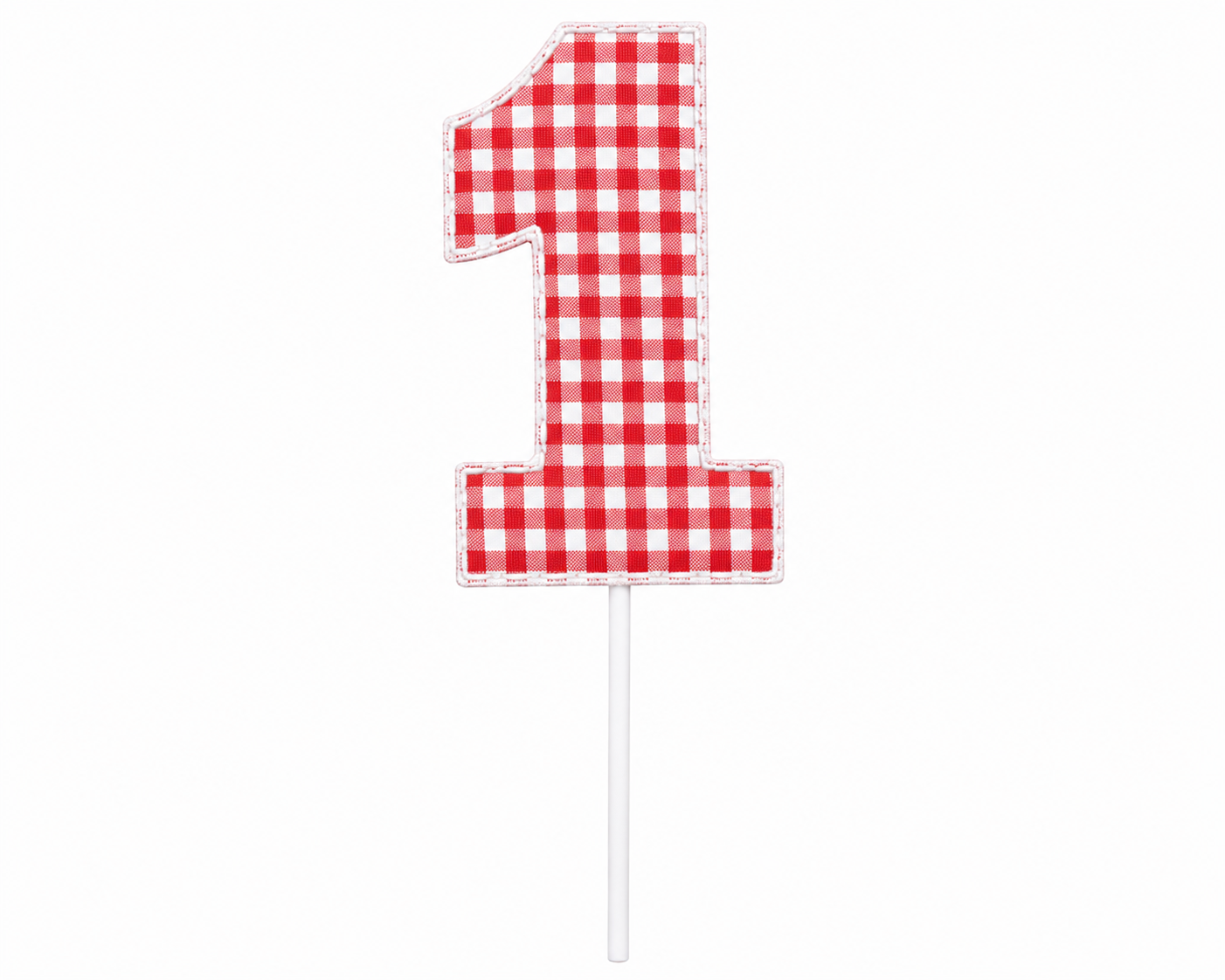 Gingham Cake Topper | Heirloom First Birthday Keepsake