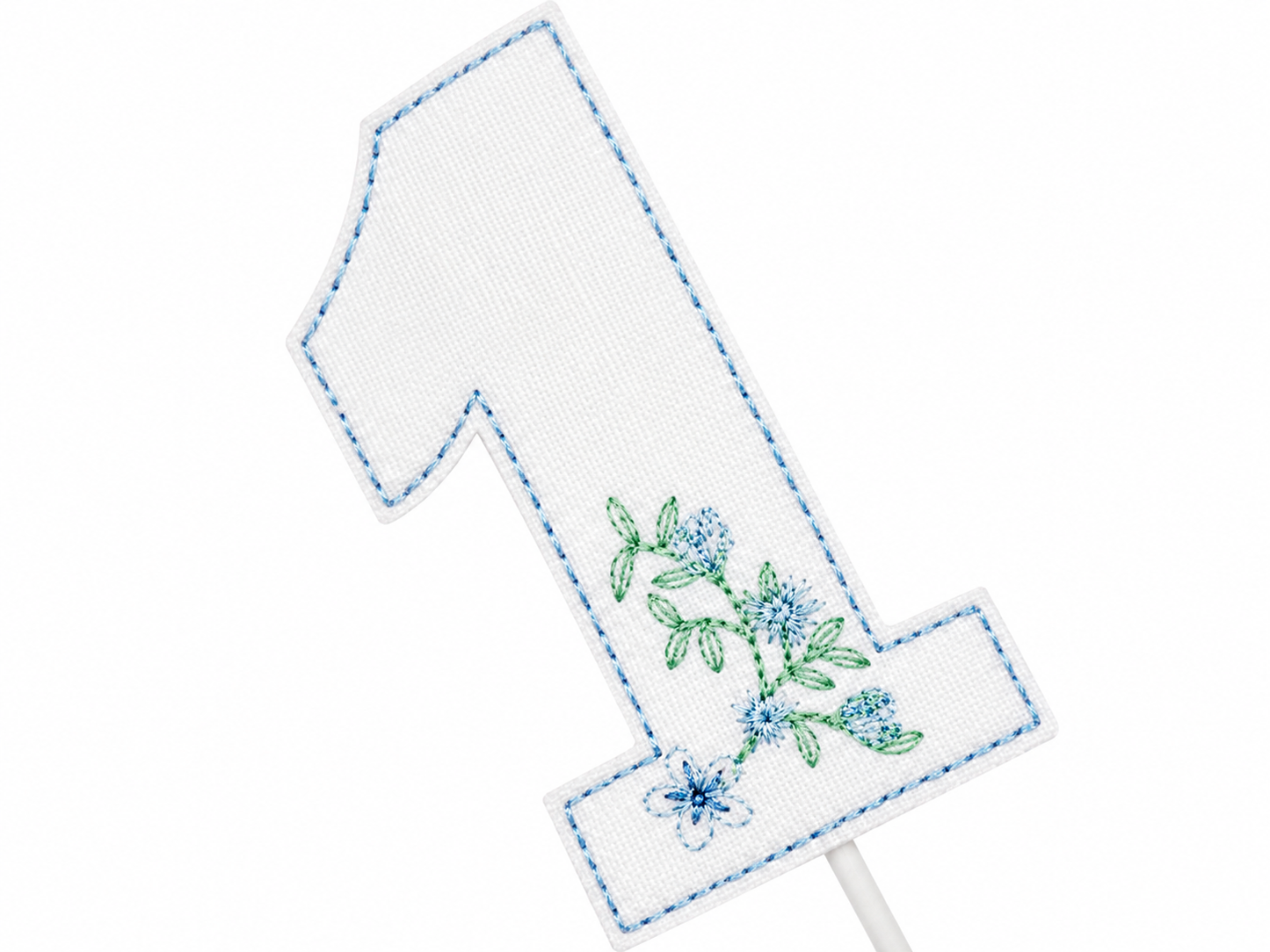 August Southern Floral Cake Topper | Heirloom First Birthday Keepsake