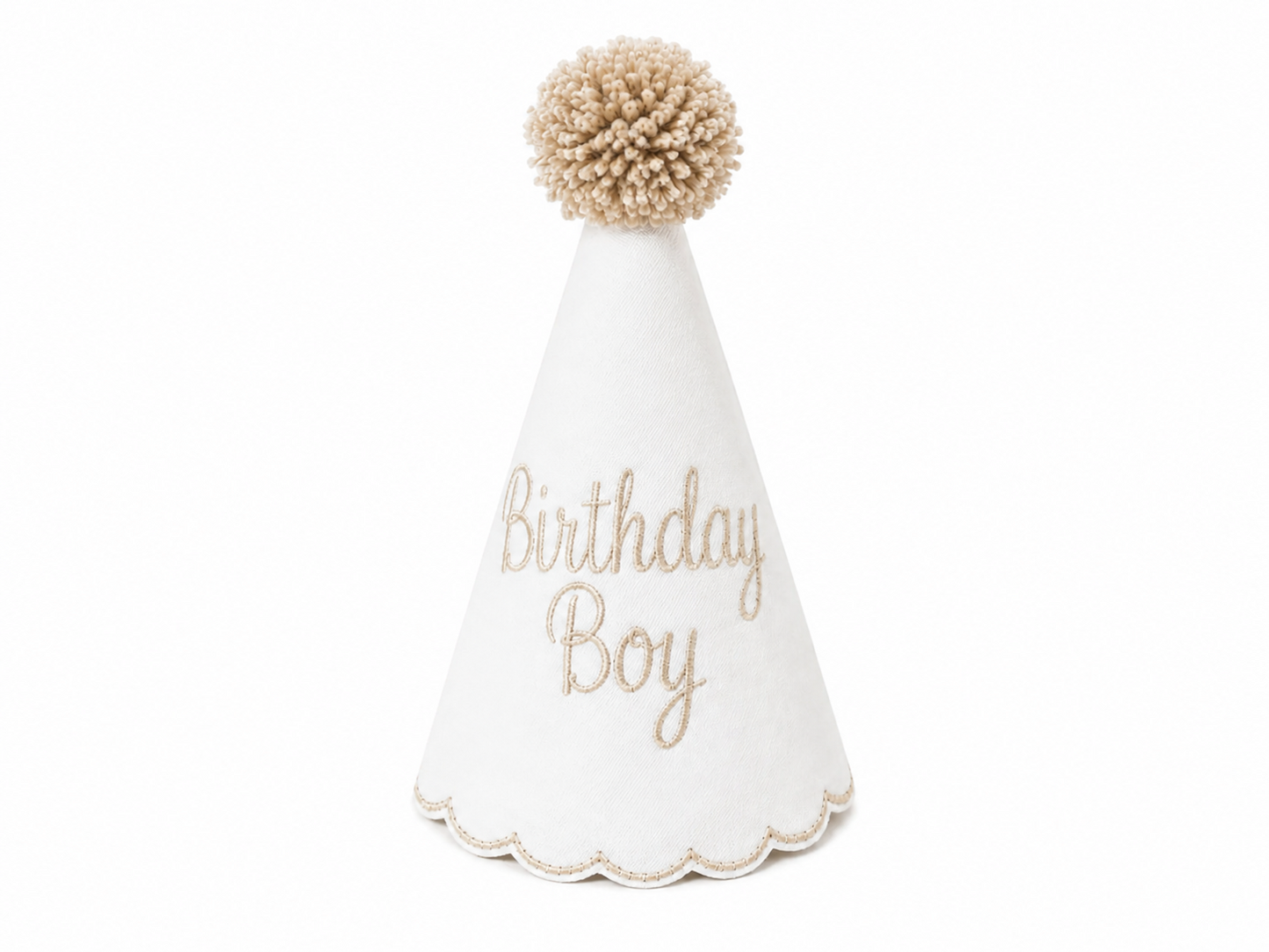 Taupe Birthday Boy Party Hat