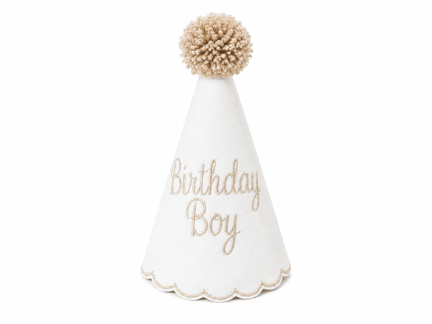 Taupe Birthday Boy Party Hat