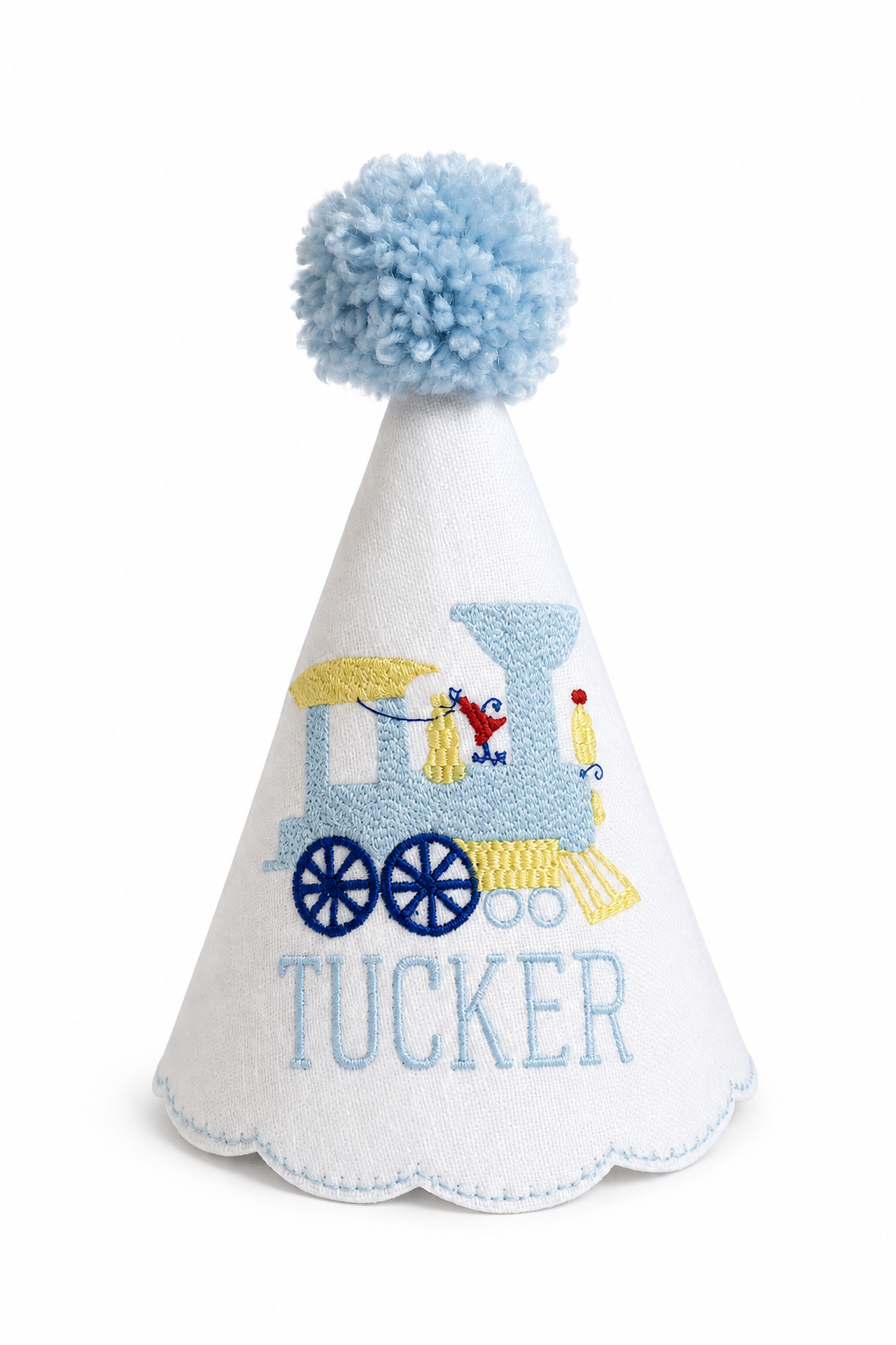 Vintage Train Personalized Party Hat | Heirloom Birthday Keepsake